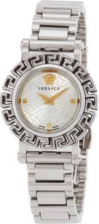 Versace Greca Glam Quartz Silver Dial Ladies Watch VE2Q00322