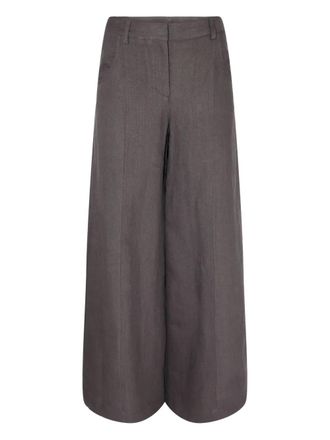 TWP Dees linen trousers - Brown