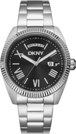 DKNY Day Date Bracelet Watch, 40mm in Black at Nordstrom