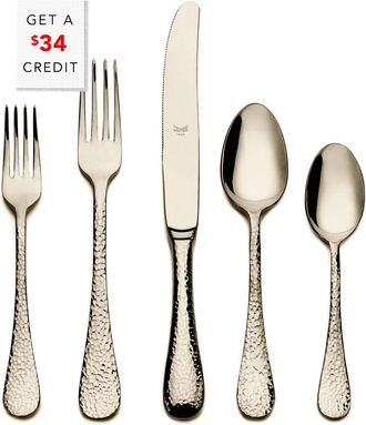Mepra 5Pc Flatware Set With $34 Credit
