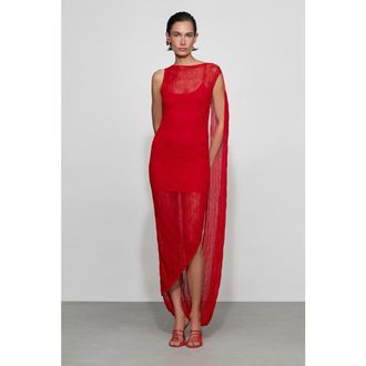Et Ochs Lane Knit Midi Dress in Tomato at Nordstrom, Size X-Large