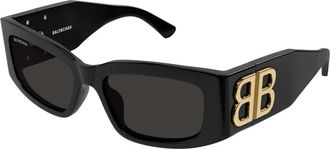 Balenciaga 0360S Zonnebril - Dames - Zonnebrillen - Zwart - 56 MM - Accessoires