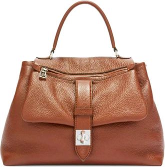 Ermanno Scervino Tassen, Dames, Bruin, ONE Size, Leer, Hammered Calfskin Model