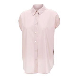 Woolrich Shirts, female, Pink, Size: 2XS Sleeveless Shirt