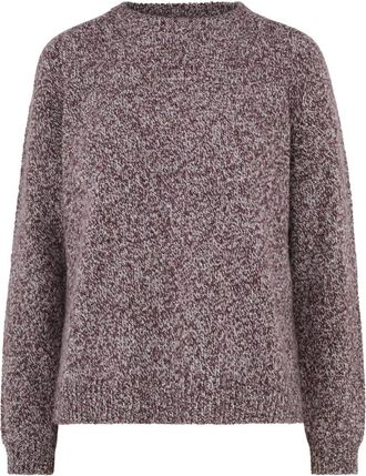 Bomboogie Jersey de cuello redondo Boucl&eacute; - Knitwear - Mujer - Marr&oacute;n - XS