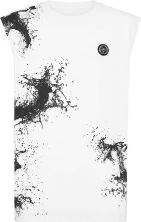 Plein Sport Tank Top Plein Sport Splash Men in White at Nordstrom, Size Xxx-Large
