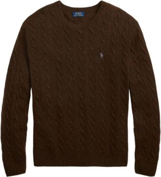 Polo Ralph Lauren Long Sleeve-Pullover - Heren - Ronde hals truien - Bruin - 2XL - Truien & Vesten