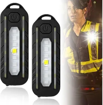 OEM Un Conjunto De Dos Luces Led De Seguridad Con Clip, Que Incluyen Una Luz Roja, 5 Modos De Iluminaci&oacute;n, Clips De Seguridad Led Recargables Por Usb, Com