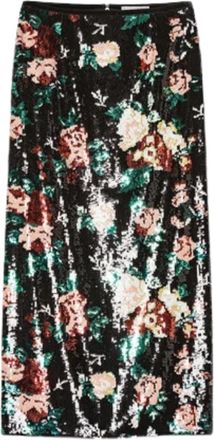 Forte_Forte Bouquet Floral Sequin Polyester Midi Skirt