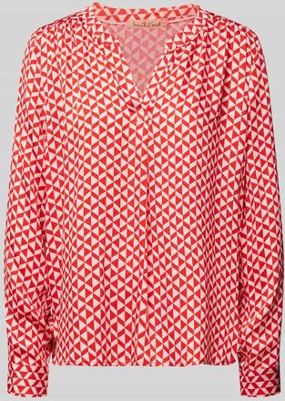 Smith & Soul Regular Fit Bluse mit Tunikakragen in Rosa, Gr&ouml;&szlig;e XXL