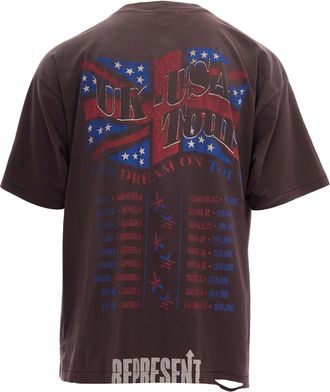 Represent Mens T-Shirt Dream On Tour Black Cotton T-Shirts And Polos