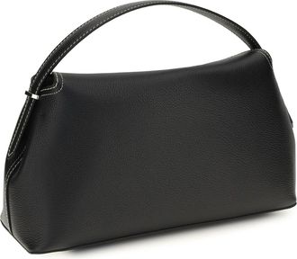 Toteme Womens Handbag T-Lock Black Calf Leather Handbags Hand Bags