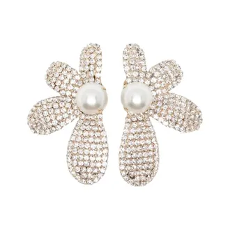 Rosantica Delia Cryst Earrings - female - Rosantica - Earrings - White - ONE SIZE - Accessories