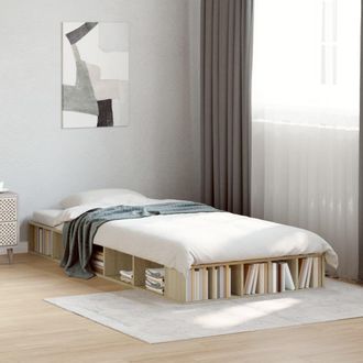 Berkfield Home Bed Frame without Mattress Sonoma Oak 90x200 cm in Brown