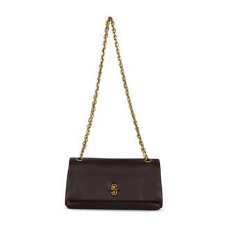 Marc Jacobs Tassen, Dames, Bruin, ONE Size, Leer, The Dual Chain Mini Bag