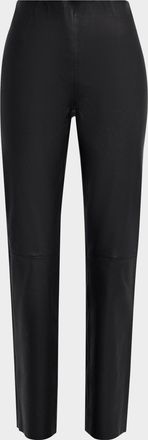 By Malene Birger Forentina Slim Lambskin Leather Pants
