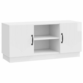vidaXL Mueble De Tv Brillante 102 X 34,5 X 47 Cm Madera De Ingenier&iacute;a Vidaxl