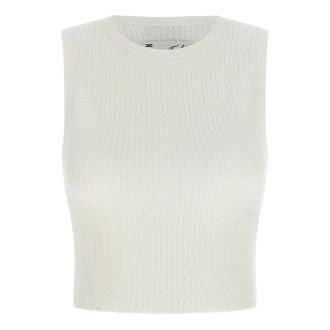 Elisabetta Franchi Dames, Tops, Wit, Maat: XS Viscose