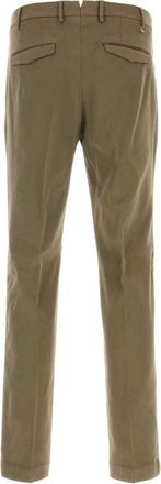 Pantaloni Torino Mens Mud Stretch Cotton Pant Verde Exterior: Elastane Pantaloni Trousers