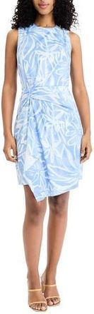 Donna Morgan Sleeveless Asymmetric Minidress in Sky/Blue at Nordstrom Rack, Size 16