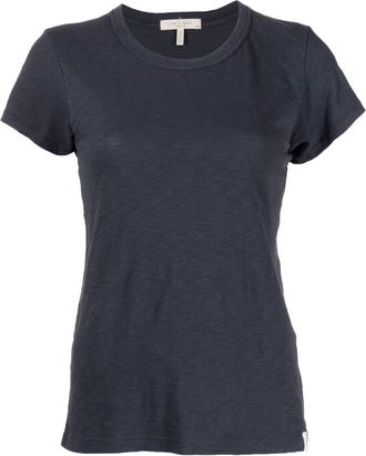 Rag & Bone Slub Tee short-sleeves T-shirt - women - Pima Cotton - M - Blue