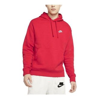 Nike Sportswear Club Fleece Pullover Hoodie Red BV2654-657