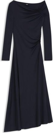 BOSS Long-sleeved dress with asymmetric neckline