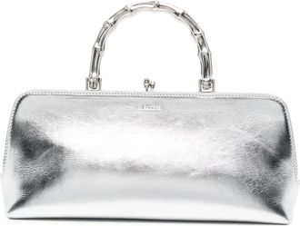 Jil Sander Borsa tote Goji Bamboo piccola - Argento