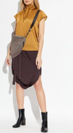 Christophe Lemaire Top With Decorative Tie, Womens, Yellow