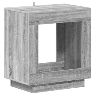 vidaXL Mesa Lateral Gris Sonoma 60 X 40 X 65 Cm Madera De Ingenier&iacute;a Vidaxl
