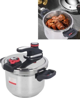 Infinite Olla A Presi&oacute;n El&eacute;ctrica De Acero Inoxidable 304 (6 Litros) - Olla Multifuncional De 2 Etapas Con Asa Retr&aacute;ctil Para Cocinar De Forma R&aacute;pida Y Econ&oacute;mi