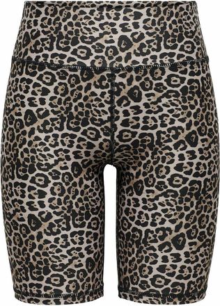 Only Play Fietsshort met luipaardprint Jam