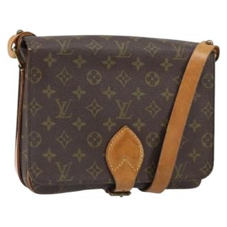 Louis Vuitton Pre-owned Cross Body Bags, female, Brown, Size: ONE SIZE Pre-owned Canvas Cross Body Bag
