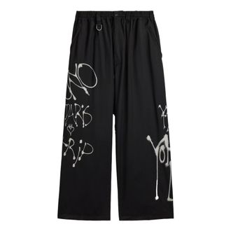 adidas x Y-3 Chito Graphic Wide Wool Pants Asia Sizing Black KR8712