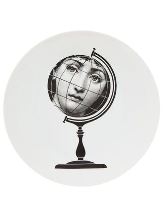 Fornasetti printed china plate - unisex - China - One Size - White