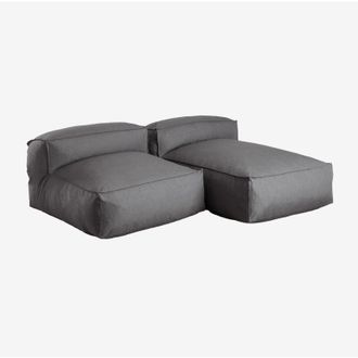 Sklum Sof&aacute; Modular Chaise Longue De 2 Piezas Para Jard&iacute;n Dojans Sklum