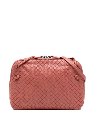 Bottega Veneta 2012-2025 Nappa Intrecciato Nodini crossbody bag - women - Nappa Leather - One Size - Pink
