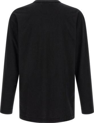 Comme Des Gar&ccedil;ons Heart-Embroidered Cotton T-Shirt - Black