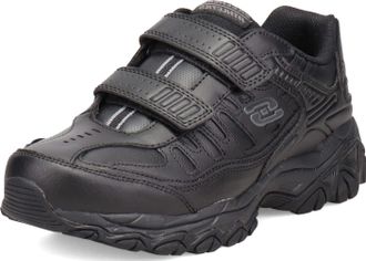 Skechers Sport Afterburn Strike Memory Foam Hook-and-Loop Sneaker Black