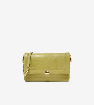 Cole Haan Womens Daniella Chain Shoulder Bag - Green