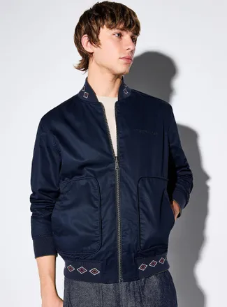 Scotch & Soda Mens Knit trim reversible jacket