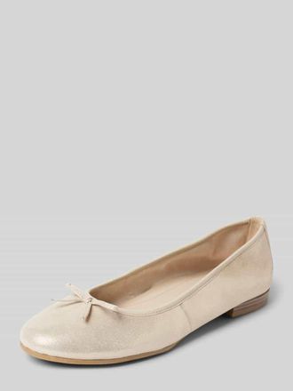 Tamaris Tamaris Ballerinas mit Zierschleife in Ecru, Gr&ouml;&szlig;e 37