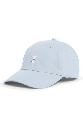 Frasier Sterling Sandy Paws Embroidered Cotton Canvas Baseball Cap in Baby Blue at Nordstrom