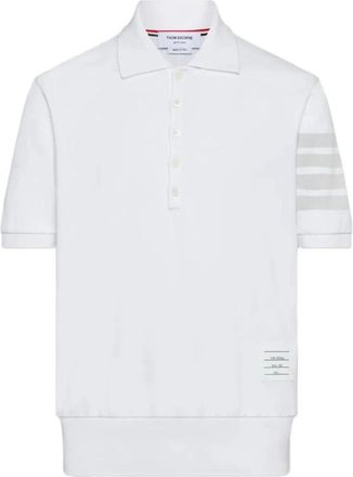 Thom Browne Polo de Algod&oacute;n - Tops - Hombre - Blanco - L