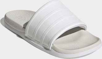 adidas Badesandale ADIDAS SPORTSWEAR ADILETTE COMFORT 2.0 BADESCHLAPPEN, Damen, Gr. 40,5, cloud wei&szlig;, cloud wei&szlig;, crystal wei&szlig;, Synthetik, Schuhe Badesandale