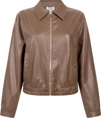 Aaiko Dames, Jassen, Bruin, Maat: XL Leer