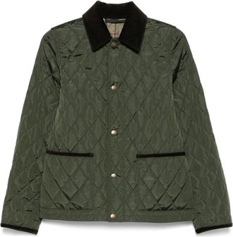 Burberry Green Quilted Jacket