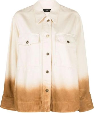 Alanui Dip-Dye Katoenen Shirt - Dames - Overhemden - Veelkleurig - M - Katoen - Overhemden