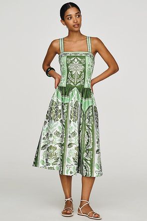 Farm Rio Anthropologie x Farm Rio Cotton A-Line Midi Dress