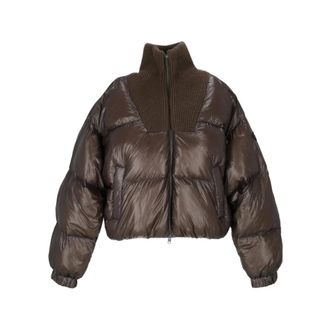 Diesel Dames, Jassen, Bruin, Maat: L Polyamide